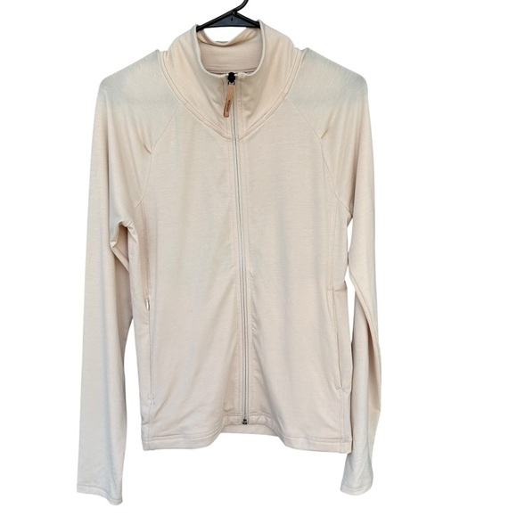 Indyeva Asciutta Long Sleeve Zip Up Jacket - Women's Size Medium - Beige / Cream - Picture 2 of 9